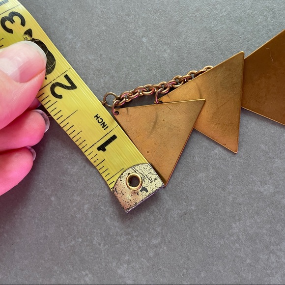 Laura Lombardi Scale Necklace Brass - Picture 11 of 11